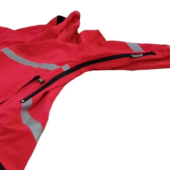 Running Room Fit-Wear Reflective Stripe Red Unisex Jacket Medium - Picture 3 of 9